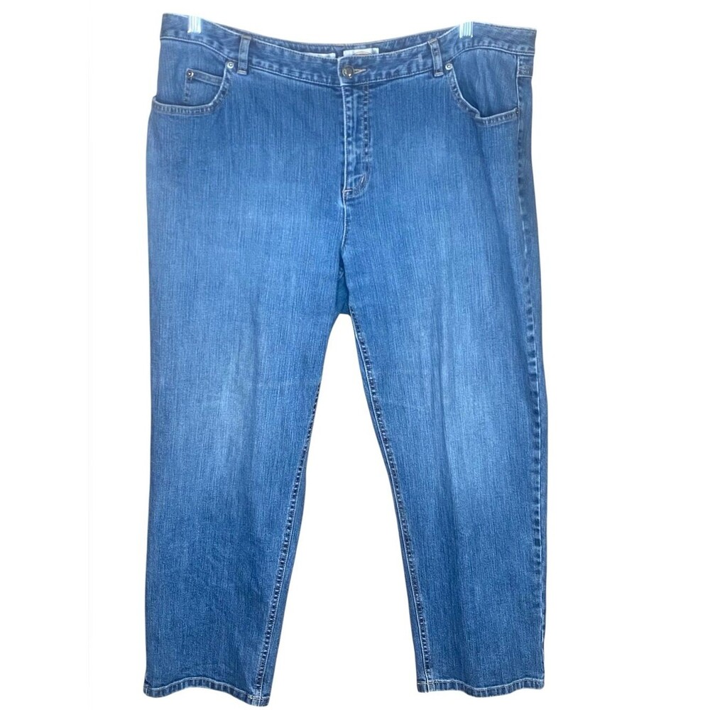 Talbots Womens Petites Classic Fit Jeans Stretch Cotton Blend SZ 20W Straight